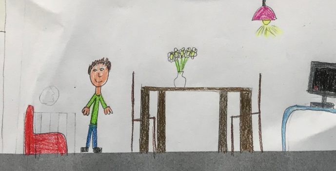 Section drawings produced by 7 and 8 year old students